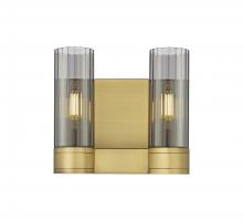  429-2W-BB-G429-8SM - Empire - 2 Light - 11 inch - Brushed Brass - Bath Vanity Light