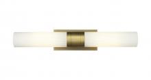  429-2WL-BB-G429-11WH - Empire - 2 Light - 5 inch - Brushed Brass - Bath Vanity Light