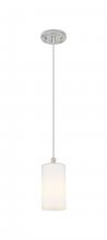  434-1P-SN-G434-7WH - Crown Point - 1 Light - 5 inch - Satin Nickel - Pendant