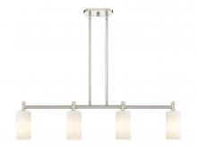  434-4I-PN-G434-7WH - Crown Point - 4 Light - 44 inch - Polished Nickel - Island Light