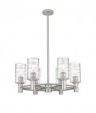  434-6CR-SN-G434-7DE - Crown Point - 6 Light - 24 inch - Satin Nickel - Chandelier