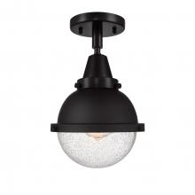 Innovations Lighting 447-1C-BK-HFS-64-BK - Hampden - 1 Light - 7 inch - Matte Black - Flush Mount