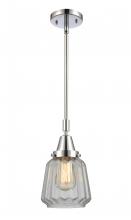  447-1S-PC-G142 - Chatham - 1 Light - 7 inch - Polished Chrome - Mini Pendant