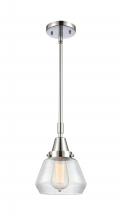  447-1S-PC-G172 - Fulton - 1 Light - 7 inch - Polished Chrome - Mini Pendant