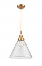  447-1S-SG-G44-L - Cone - 1 Light - 12 inch - Satin Gold - Mini Pendant