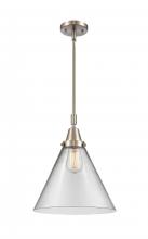  447-1S-SN-G42-L - Cone - 1 Light - 12 inch - Brushed Satin Nickel - Mini Pendant