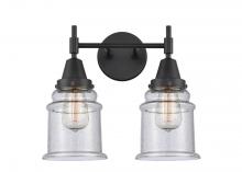  447-2W-BK-G184 - Canton - 2 Light - 15 inch - Matte Black - Bath Vanity Light