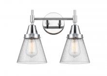  447-2W-PC-G64 - Cone - 2 Light - 15 inch - Polished Chrome - Bath Vanity Light