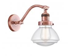  515-1W-AC-G322 - Olean - 1 Light - 7 inch - Antique Copper - Sconce