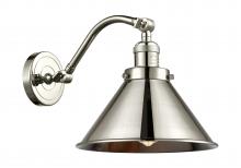  515-1W-PN-M10-PN - Briarcliff - 1 Light - 10 inch - Polished Nickel - Sconce