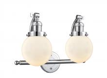  515-2W-PC-G201-6 - Beacon - 2 Light - 16 inch - Polished Chrome - Bath Vanity Light