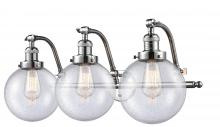  515-3W-PC-G204-8 - Beacon - 3 Light - 28 inch - Polished Chrome - Bath Vanity Light