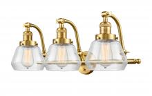  515-3W-SG-G172 - Fulton - 3 Light - 28 inch - Satin Gold - Bath Vanity Light