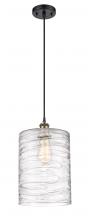  516-1P-BAB-G1113-L - Cobbleskill - 1 Light - 9 inch - Black Antique Brass - Cord hung - Mini Pendant