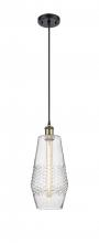  516-1P-BAB-G684-7 - Windham - 1 Light - 7 inch - Black Antique Brass - Cord hung - Mini Pendant