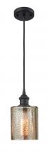  516-1P-BK-G116 - Cobbleskill - 1 Light - 5 inch - Matte Black - Cord hung - Mini Pendant