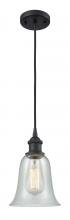  516-1P-BK-G2812 - Hanover - 1 Light - 6 inch - Matte Black - Cord hung - Mini Pendant