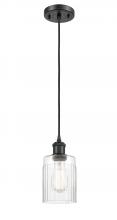  516-1P-BK-G342 - Hadley - 1 Light - 5 inch - Matte Black - Cord hung - Mini Pendant