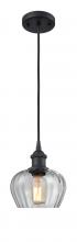  516-1P-BK-G92 - Fenton - 1 Light - 7 inch - Matte Black - Cord hung - Mini Pendant