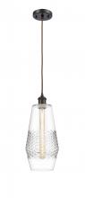  516-1P-OB-G682-7 - Windham - 1 Light - 7 inch - Oil Rubbed Bronze - Cord hung - Mini Pendant