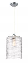  516-1P-PC-G1113-L - Cobbleskill - 1 Light - 9 inch - Polished Chrome - Cord hung - Mini Pendant