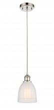  516-1P-PN-G441 - Brookfield - 1 Light - 6 inch - Polished Nickel - Cord hung - Mini Pendant