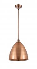  516-1S-AC-MBD-12-AC - Bristol - 1 Light - 12 inch - Antique Copper - Pendant