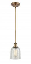  516-1S-BB-G259 - Caledonia - 1 Light - 5 inch - Brushed Brass - Mini Pendant