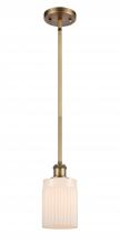  516-1S-BB-G341 - Hadley - 1 Light - 5 inch - Brushed Brass - Mini Pendant