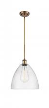  516-1S-BB-GBD-124 - Bristol - 1 Light - 12 inch - Brushed Brass - Mini Pendant