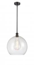  516-1S-OB-G124-14 - Athens - 1 Light - 14 inch - Oil Rubbed Bronze - Pendant