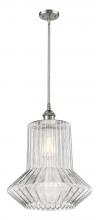  516-1S-SN-G212 - Springwater - 1 Light - 12 inch - Brushed Satin Nickel - Mini Pendant