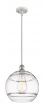  516-1S-WPC-G556-12CL - Rochester - 1 Light - 12 inch - White Polished Chrome - Mini Pendant