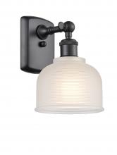  516-1W-BK-G411 - Dayton - 1 Light - 6 inch - Matte Black - Sconce