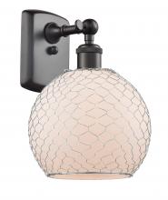  516-1W-OB-G121-8CSN - Farmhouse Chicken Wire - 1 Light - 8 inch - Oil Rubbed Bronze - Sconce