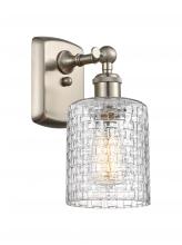  516-1W-SN-G112C-5CL - Cobbleskill - 1 Light - 5 inch - Brushed Satin Nickel - Sconce