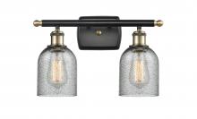  516-2W-BAB-G257 - Caledonia - 2 Light - 15 inch - Black Antique Brass - Bath Vanity Light