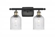  516-2W-BAB-G559-5SDY - Bridal Veil - 2 Light - 15 inch - Black Antique Brass - Bath Vanity Light