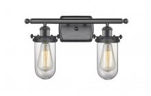  516-2W-BK-CE231-CL - Kingsbury - 2 Light - 14 inch - Matte Black - Bath Vanity Light