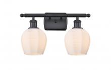  516-2W-BK-G461-6 - Norfolk - 2 Light - 16 inch - Matte Black - Bath Vanity Light