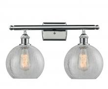  516-2W-PC-G125 - Athens - 2 Light - 18 inch - Polished Chrome - Bath Vanity Light