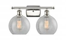  516-2W-PN-G125 - Athens - 2 Light - 18 inch - Polished Nickel - Bath Vanity Light