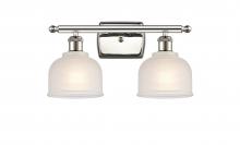  516-2W-PN-G411 - Dayton - 2 Light - 16 inch - Polished Nickel - Bath Vanity Light