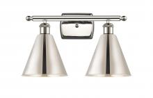  516-2W-PN-MBC-8-PN - Berkshire - 2 Light - 18 inch - Polished Nickel - Bath Vanity Light