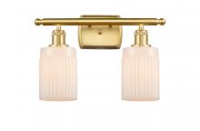  516-2W-SG-G341 - Hadley - 2 Light - 15 inch - Satin Gold - Bath Vanity Light