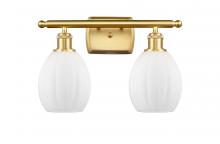  516-2W-SG-G81 - Eaton - 2 Light - 16 inch - Satin Gold - Bath Vanity Light