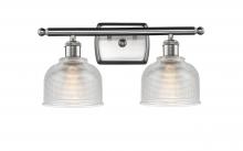  516-2W-SN-G412 - Dayton - 2 Light - 16 inch - Brushed Satin Nickel - Bath Vanity Light