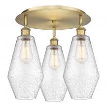  516-3C-BB-G654-7 - Cindyrella - 3 Light - 19 inch - Brushed Brass - Flush Mount