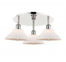  516-3C-PN-G131 - Orwell - 3 Light - 20 inch - Polished Nickel - Flush Mount