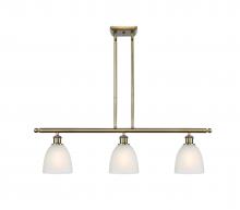  516-3I-AB-G381 - Castile - 3 Light - 36 inch - Antique Brass - Cord hung - Island Light